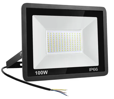 LED-Flutlicht 100 W, 10.000 lm, IP66, kaltweiß, für Außenbereich