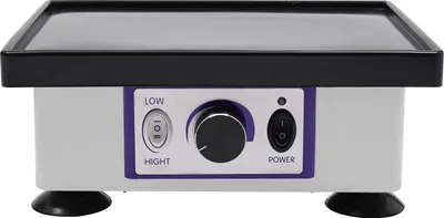 Produktbild von Dentaler Gipsvibrator JG-202 - Labor-Gipsmischer - 150W - 2 Stufen - 220V EU-Stecker - 24x18x10 cm - rutschfeste Basis - Weiß Schwarz