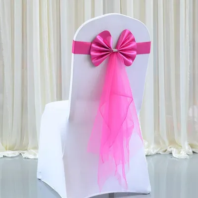 10 Satin-Stuhlschärpen, elastisch, 80-95 cm, für Hochzeit