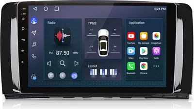 Zdjęcie produktu dla Radio samochodowe 32GB do Mercedes W251 R Class od 2005 Carplay Android Navi Bluetooth DAB+
