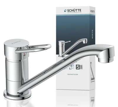 Produktbild von SCHÜTTE Küchenarmatur Birte, 360° schwenkbarer Wasserhahn Küche, Mischbatterie Küche Chrom