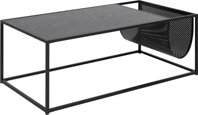Produktbild von AC Design Seaford, Kaffeetisch, Rechteckige Form, 4 Bein(e), Schwarz