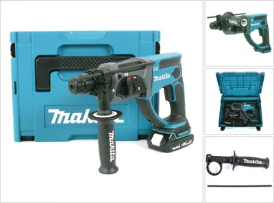 Immagine prodotto di Makita DHR 202 Y1J Tassellatore SDS-Plus a batteria 18V 2,0J + 1x Batteria 1,5 Ah + Valigetta Makpac - senza caricatore