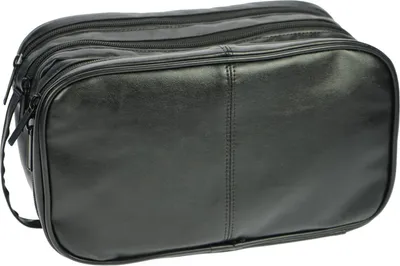 Produktbild von Kulturtasche, Kunstleder, schwarz, Material: PU+Polyester, ca. 29 x 18 x 13 cm