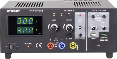 Produktbild von VOLTCRAFT VLP-1303 USB Labornetzgerät, einstellbar 0 - 30 V 0.01 - 3 A 123 WAnzahl Ausgänge 3 x