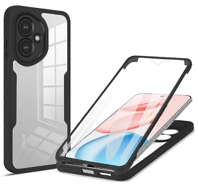 Produktbild von Techsuit - ColorVerse 360 Series Hülle + Schutzglas für Honor 400 – schwarz