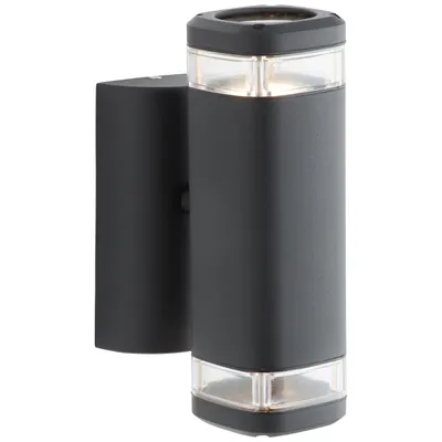 Productafbeelding van Wandlamp Jandy 2-lichts zwart