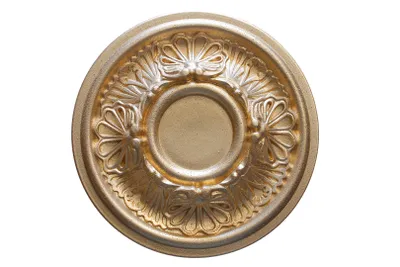 Produktbild von MARBET DESIGN Stuckrosette R-17 Ø 28cm EPS Styropor - Deckenrosette, Zierelement, Stuck (supergold) Wanddekoobjekt Innendekoration Nachbildung rund