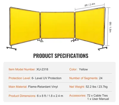 Immagine prodotto di Schermatura laser - Schermo laser - Tenda laser - Parete laser - Schermo laser mobile - Vinile ignifugo - 12 ruote piroettanti