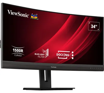 Produktbild von Viewsonic VG3456C, 86,4 cm (34"), 3440 x 1440 Pixel, UltraWide Quad HD, LED, 5 ms, Schwarz