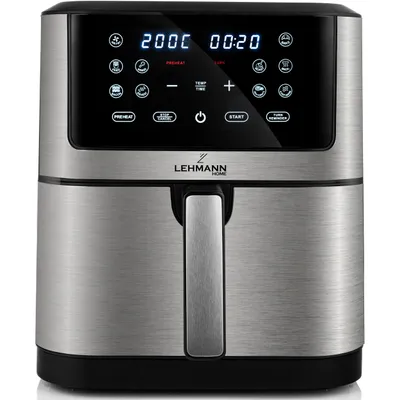 Produktbild von Frytkownica beztłuszczowa LEHMANN FRESCO 8l, frytownica 1800W,Air fryer, panel dotykowy LED, timer, brytkownica bez okienka, nieprzywierająca