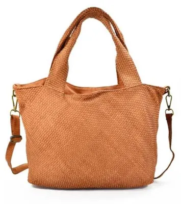 Produktbild von B Z N A Damentaschen BZNA Bag Sana Cognac Italy Designer Damen Handtasche Schultertasche Tasche