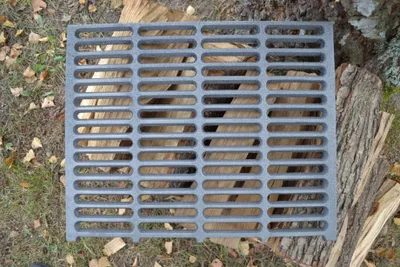 Image de SEZAM Grille de four 43 x 35 cm Fonte Grille en fonte Grille de cheminée carrée Grille de cendrier Cheminée Grille de plaque Grille de four Cheminée Grille de barbecue BBQ