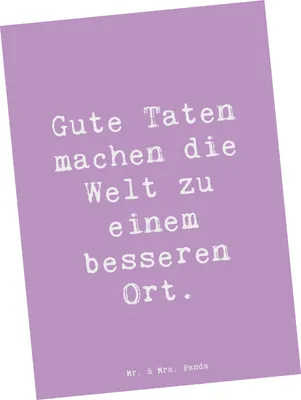 Produktbild von Mr. & Mrs. Panda Postkarte Spruch Freundlichkeiten verbreiten - Lavendeltraum - Geschenk, Grußkarte, Postkarten, Ansichtskarten, Vertrauem, Fotokarte, Zuversicht, Trost