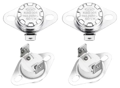 KSD301 Thermoschalter 50°C NO 250V 16A 4 Stück