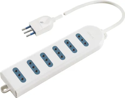 Produktbild von Poly Pool PP0396Q, 1,5 m, Drinnen, Weiß, 6 AC-Ausgänge, 250 V, 10 A