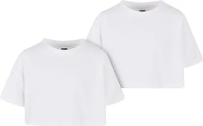 Obrázek produktu pro Dětské tričko Urban Classics Girls Short Kimono Tee 2-Pack white+white - 110/116