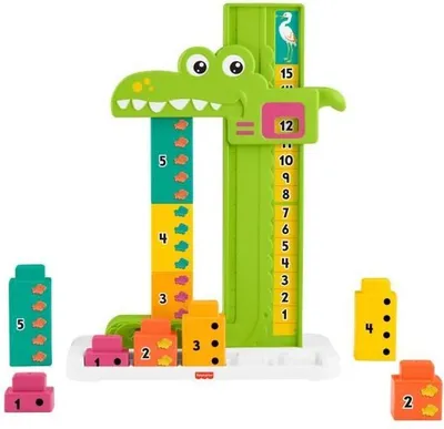 Image de Fisher-Price L'Alligator des Additions, Jouet d'Apprentissage, Jeu Éducatif, 3+ Ans