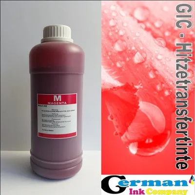 Produktbild von GIC - Hitzetransfertinte | Sublimationstinte in 500ml Flasche - Farbe Magenta