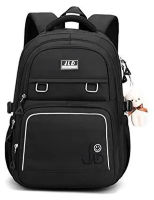 Produktbild von Schulrucksack Ultraleicht Daypack Kinderrucksack Schultasche Jungen Mädchen Rucksack Wasserdicht Nylon Schwarz 31x20x46cm