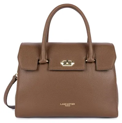 Image de Lancaster Sac à main A rabat avec fermoir M Milano Cosmos Châtaigne