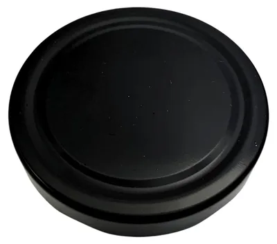 Zdjęcie produktu dla 52 szt. DEEP Twist Off – zamienne nakrętki, nakrętki metalowe do okrągłych słoików o pojemności 500 g, gwint TO 82 mm, kolor nakrętki: czarny