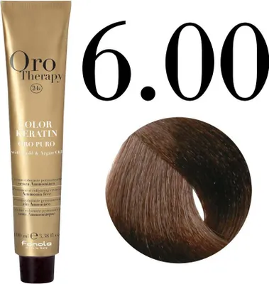 Produktbild von Fanola Oro Therapy 6.0 Dark Blonde, Braun, Dark Blonde, Frauen, Alle Haare, Farbspeichernd, Lang anhaltend, Glanz, Weichmachend, Tube