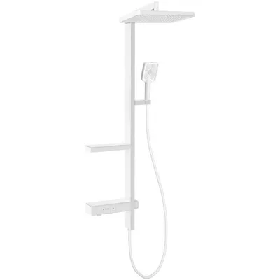 Produktbild von copy of Mexen KX05 Brausegarnitur für Aufputzmontage mit Kopfbrause und Thermostatmischer, Weiß - 771500591-20