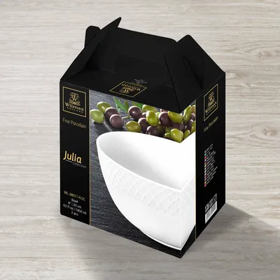 Zdjęcie produktu dla Miska Wilmax 20 cm, 1850 ml, biała porcelana, zestaw 2 szt. WL-880114/2C