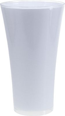 Design Vase "Fizzy" Weiß Ø28,5cm H45cm - Moderne Bodenvase für stilvolle Dekorationen und künstliche Blumenarrangements