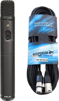 Produktbild von Rode M3 Kondensatormikrofon mit Mikrofonkabel