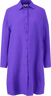 Produktbild von Fynch Hatton A-line Linen Mix Langarmkleid Lila 38 Frau Lila 38