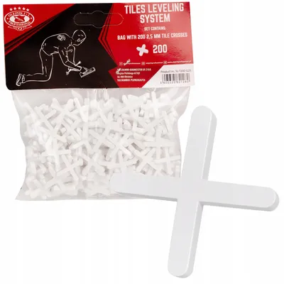 Produktbild von Olejnik Distanzkreuze 2,5 mm 200 Stück Fliesen Nivelliersystem