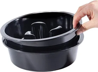 Obrázek produktu pro Výškově nastavitelná základna pro psy - Vyvýšený bufet pro zvířata - Miska na vodu a suché krmivo - Protiskluzová základna pro nerezové misky - Volitelný systém proti prokluzování - 16 l/25 l