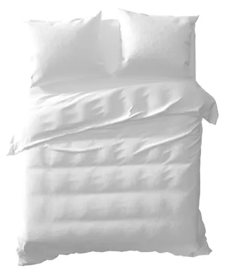 Productafbeelding van Yellow Dekbedovertrek Katoen Cialda - white 240x200/220cm