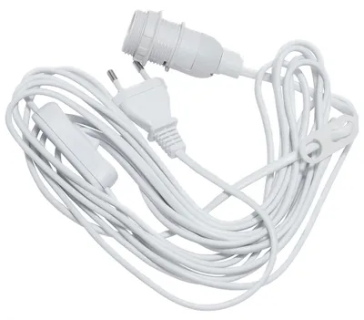 Produktbild von Eglo KABEL MIT STECKER UND FASSUNG (BASIC WEIß)