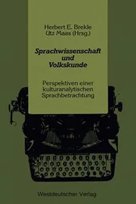 Immagine prodotto di Sprachwissenschaft und Volkskunde