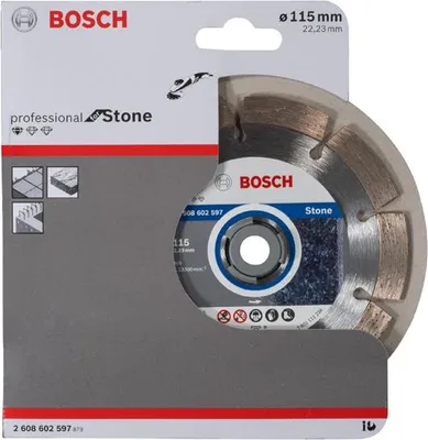 Produktbild von Diamanttrennscheibe Standard for Stone, 115 x 22,23 x 1,6 x 10 mm, 1er-Pack