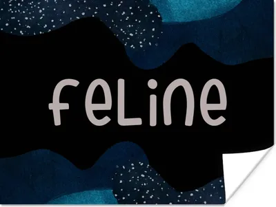 Produktbild von MuchoWow® Poster Feline - Pastell - Mädchen 160x120 cm - Foto Plakat