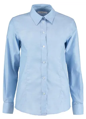 Image de Chemise de travail Oxford Kustom Kit, manches longues, modèle FK437 (taille 16 UK / 42 DE), couleur bleu clair