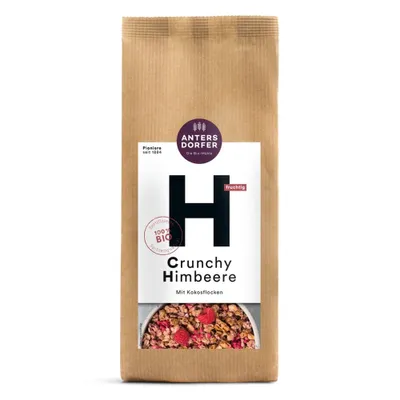 Produktbild von H - Crunchy Himbeere mit Kokosflocken 375g