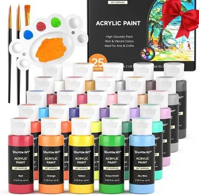 Produktbild von Acrylverfset 25er - Premium - 60 ml Acrylfarben