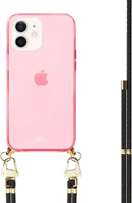 Produktbild von Black & Gold Cord Hülle Pink  - Kompatibel mit iPhone 11