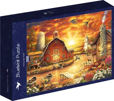 Productafbeelding van Bluebird Puzzle, Puzzel van Chuck Pinson, Honey Drip Farm, Landschap, 3000 stukjes
