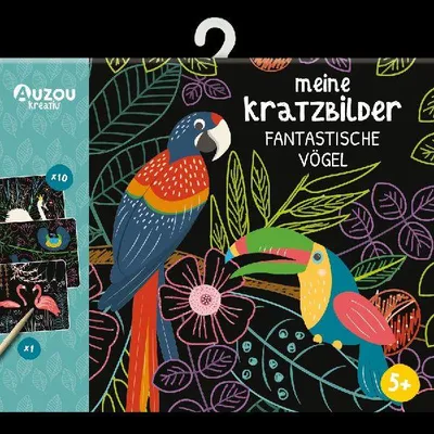 Produktbild von Auzou Meine Kratzbilder - Fantastische Vögel