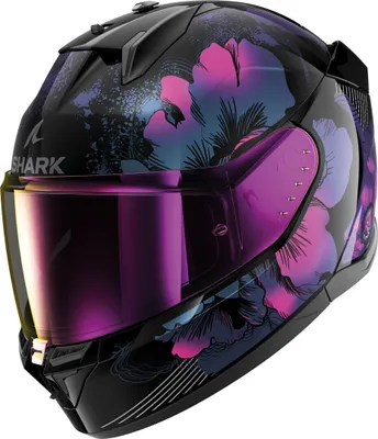 Produktbild von Shark D-Skwal 3 Mayfer Helm, schwarz/lila, M (57/58)