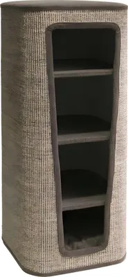 Produktbild von Nobby Kratztonne "CAPTA IV" braun Leinenoptik 50 x 50  x 120 cm