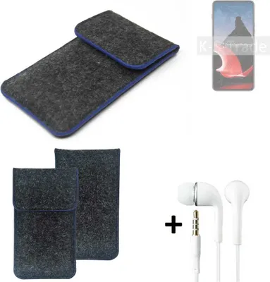 Produktbild von K-S-Trade Handy Schutz Hülle kompatibel mit Motorola ThinkPhone Schutzhülle Handyhülle Filztasche Pouch Tasche Case Sleeve Filzhülle dunkelgrau,
