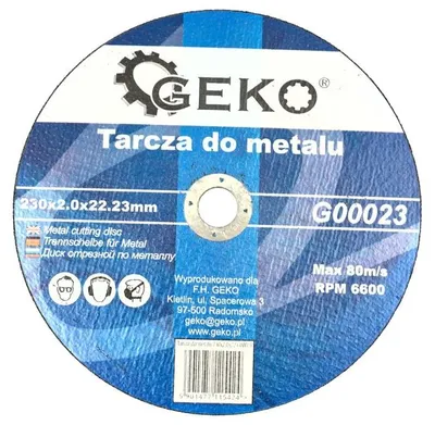 Produktbild von Metall-Trennscheibe 230mm x 2,0mm x 22,2mm 00439