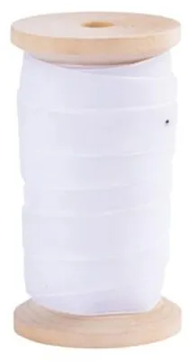 Produktbild von Weißes Samtband 13 mm x 5 m für Dekorationen - Einheitsgröße